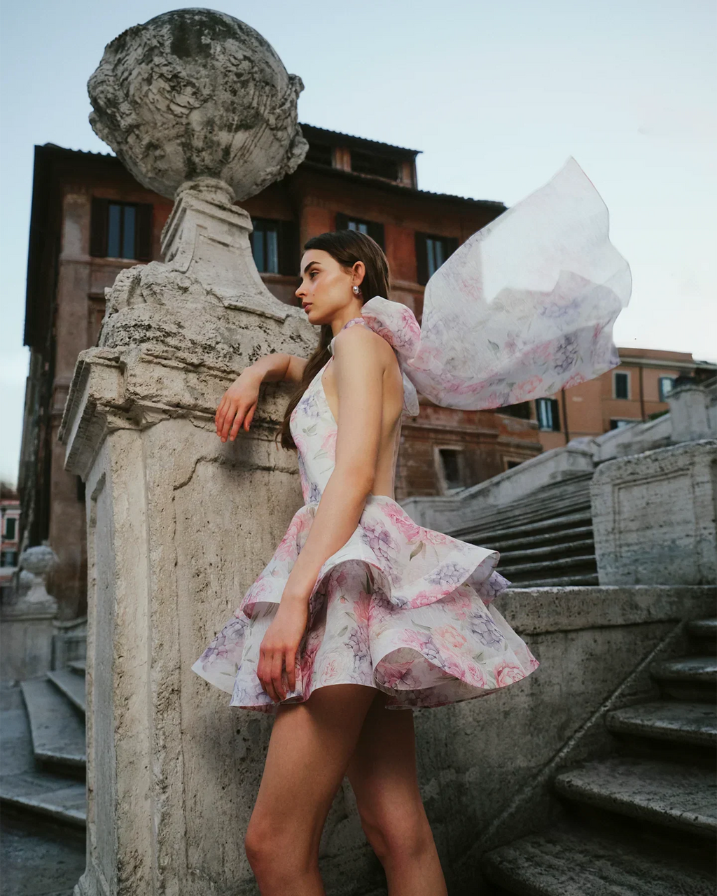 Rosetta Ruffle Mini Dress