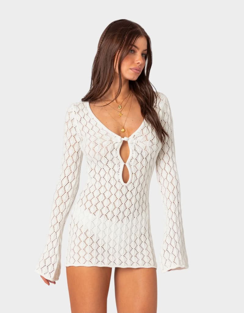 Lydia Tie-Front Mini Dress