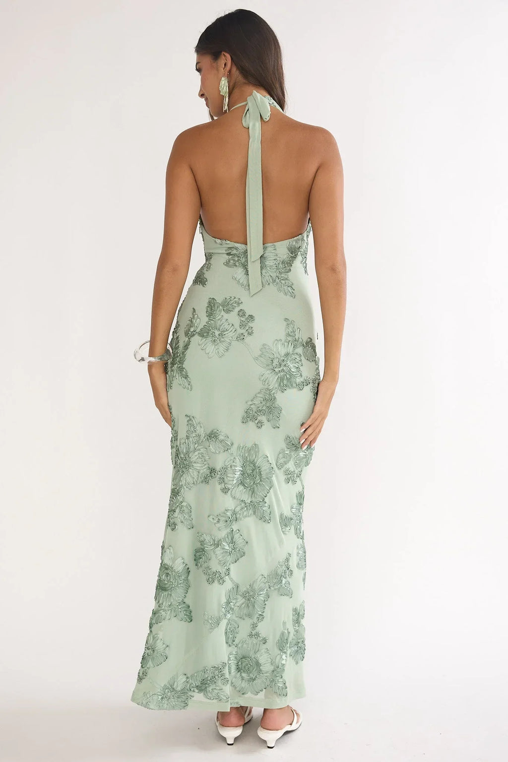 Kirralée Embellished Maxi Dress Aqua