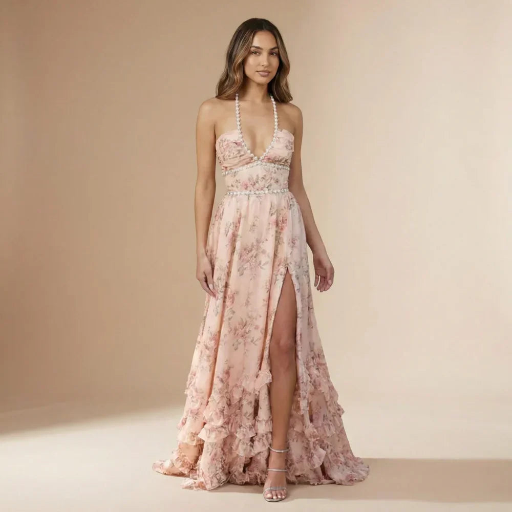 Celeste Ruffle Maxi Dress