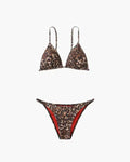 Duttini | Adjustable Straps Leopard Bikini Set