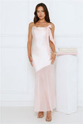 Proposal Satin Maxi Dress Pink