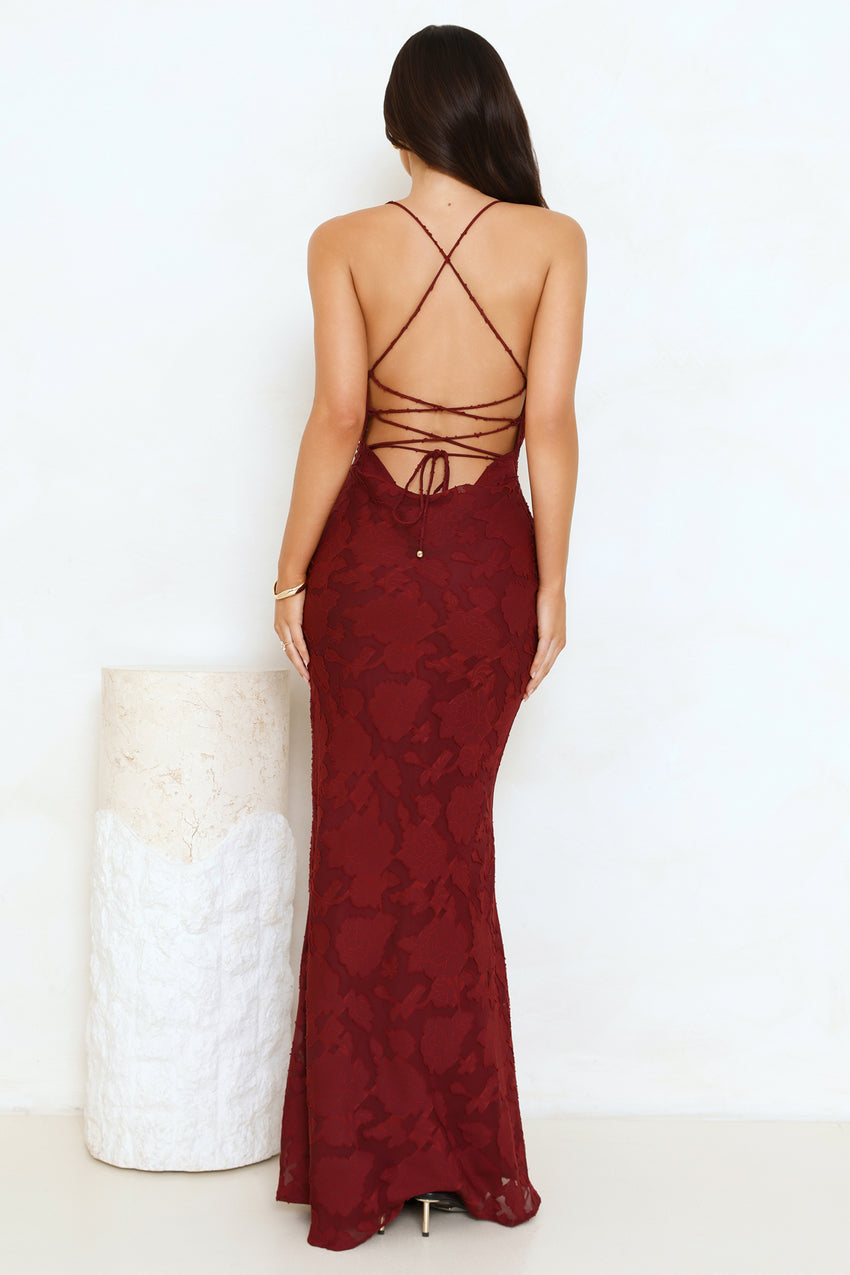 Bridge To Wonderland Maxi Dress Plum