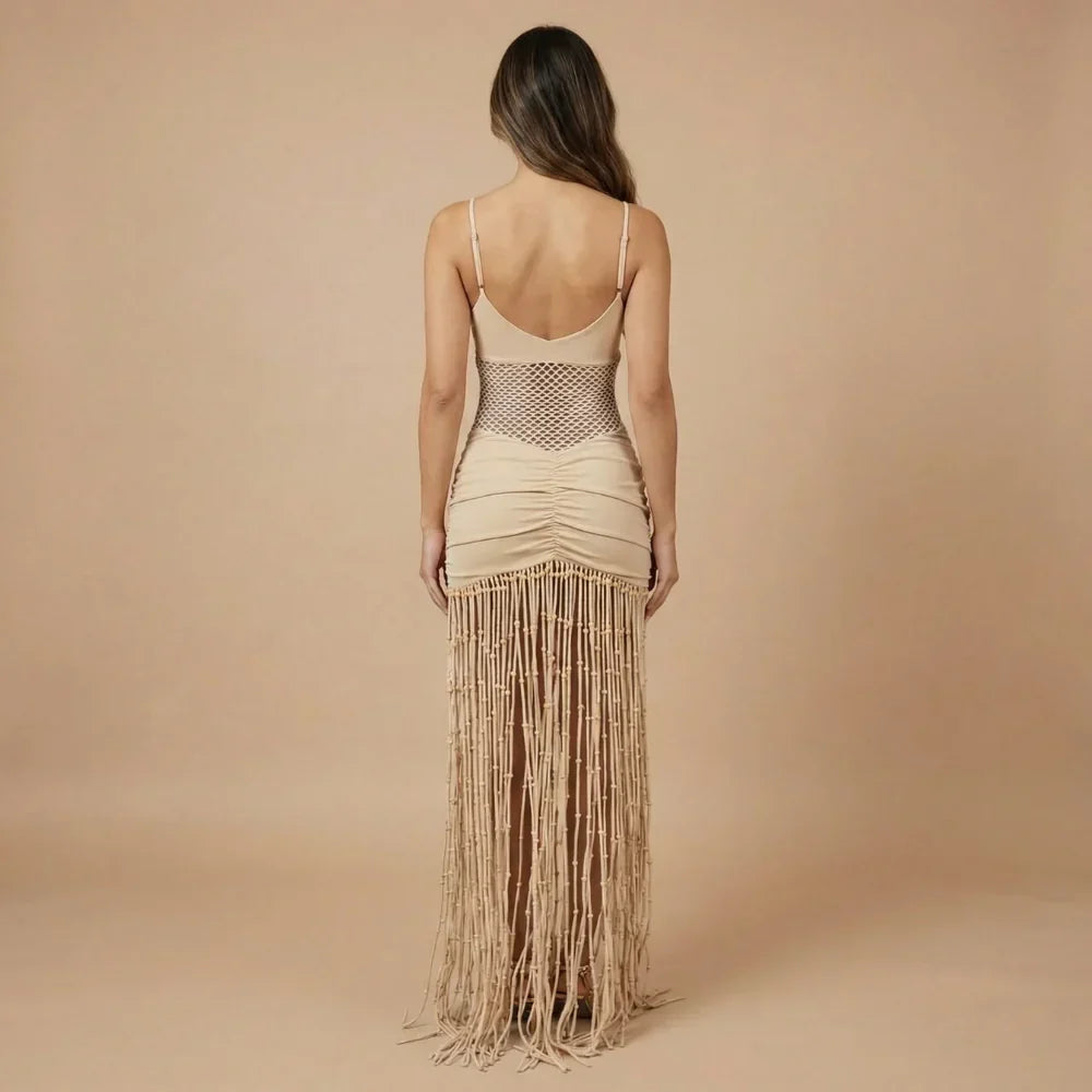 Imogen Fringe Maxi Dress