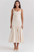 Isabella Ruffle Midi Dress