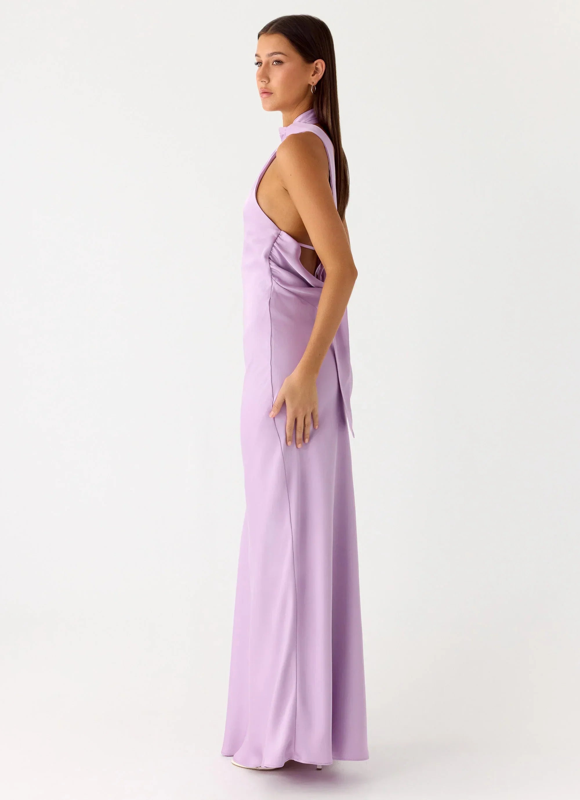 Keena Scarf Maxi Dress - Lavender
