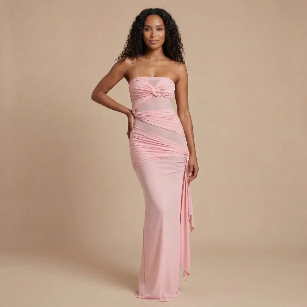 Avery Ruched Maxi Dress