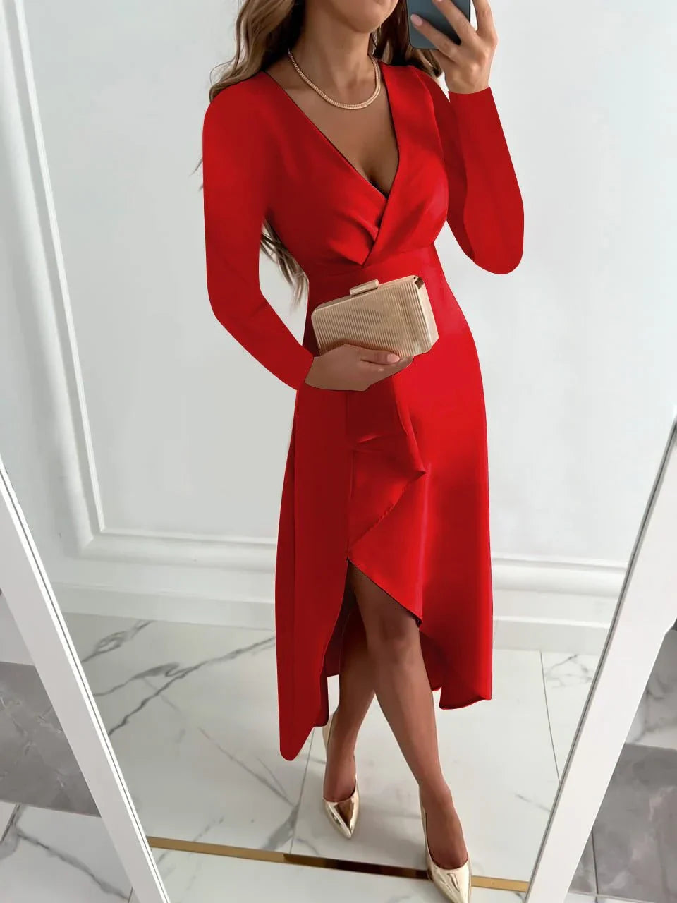 Natalia Wrap Midi Dress