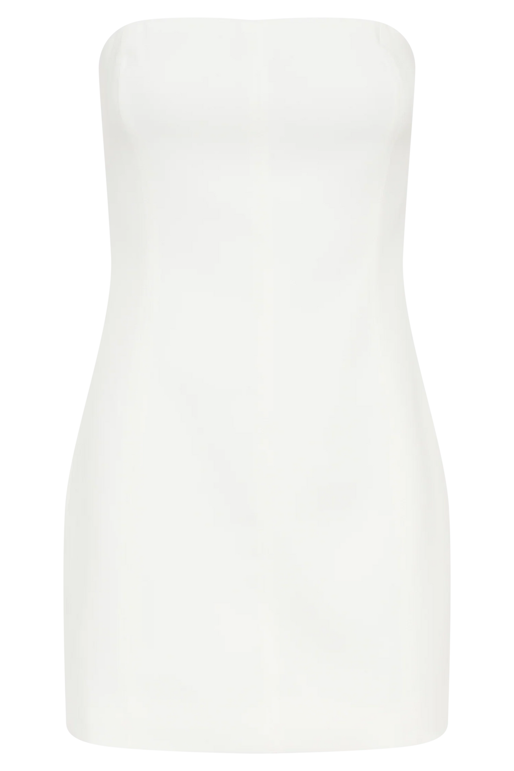 Maci White Crepe Mini Dress