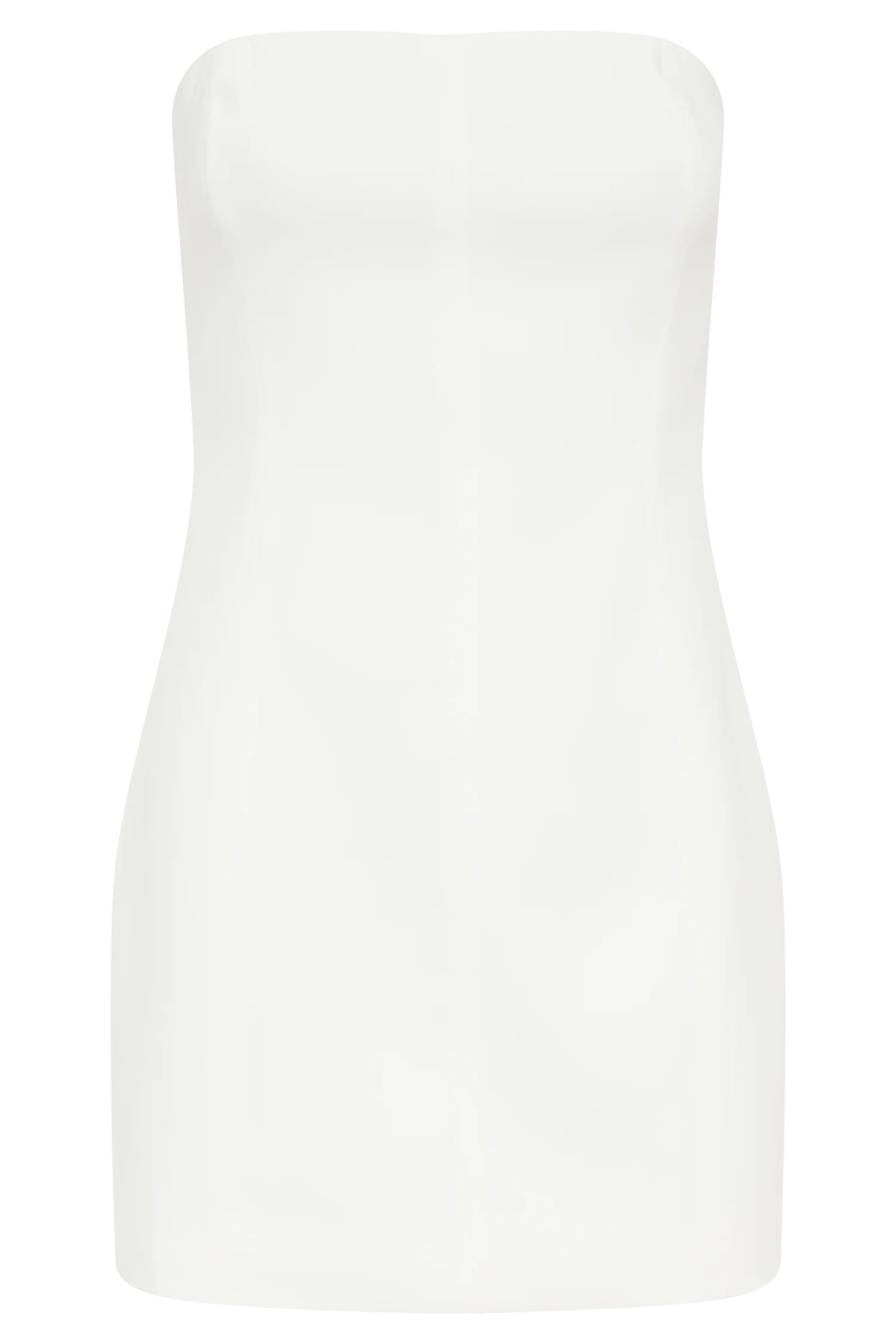 Maci White Crepe Mini Dress