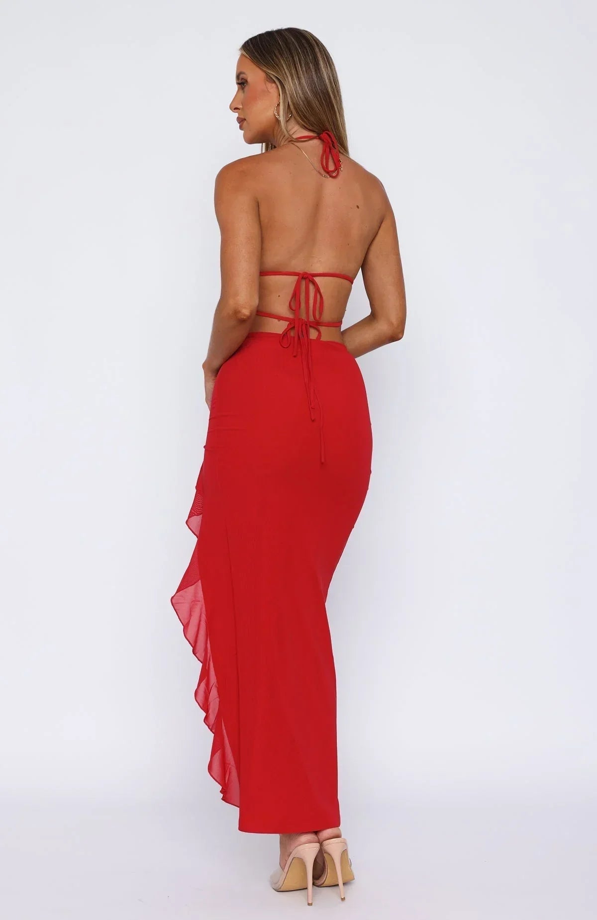 Cherry Flame Maxi Dress
