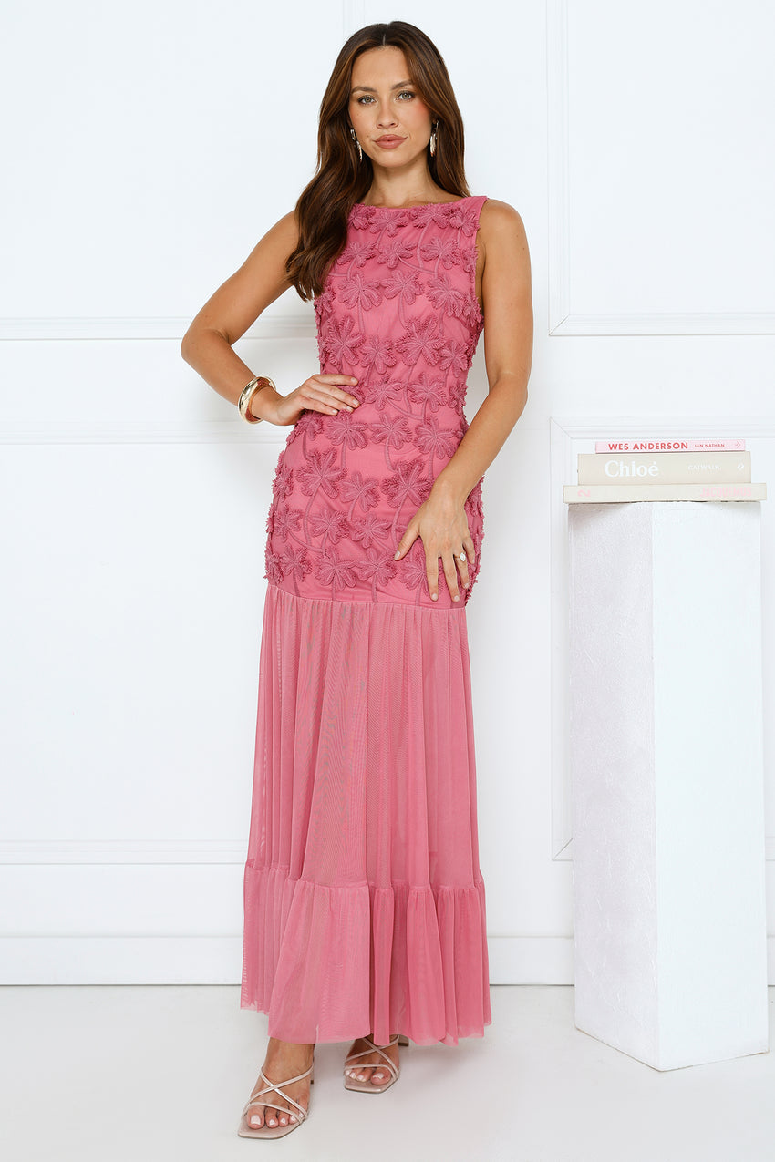 Rosehaven Maxi Dress Rose