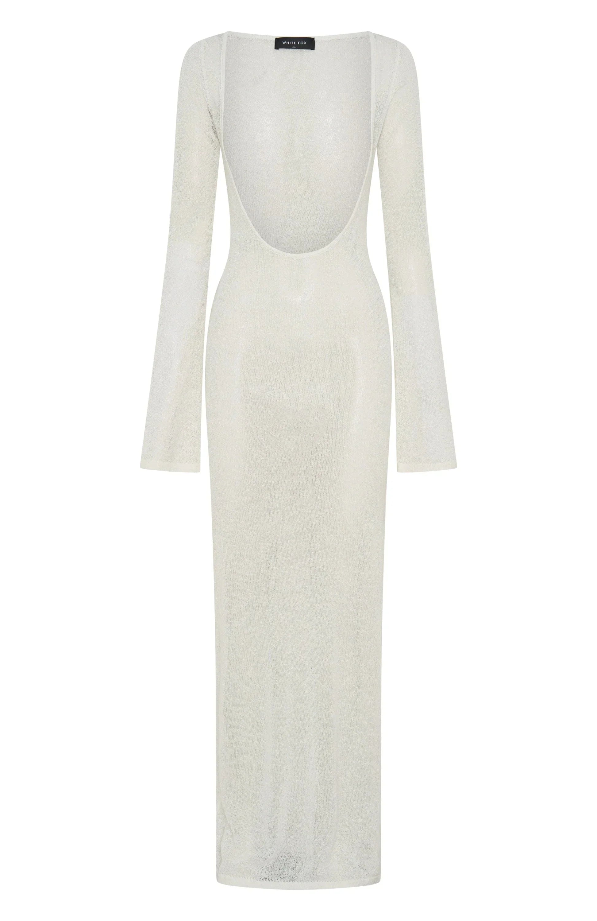 Ivory Wave Maxi Dress
