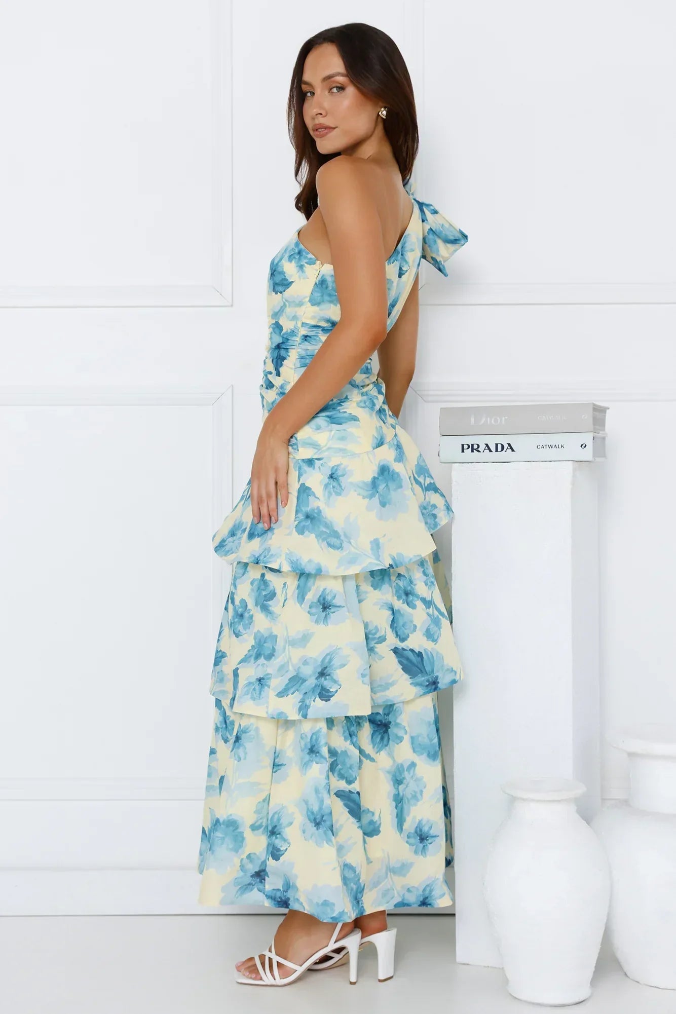 Illuminating Life One Shoulder Maxi Dress Yellow