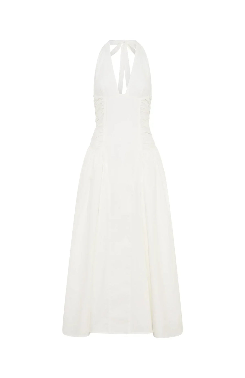 Tinsel Trouble Halter Midi Dress White