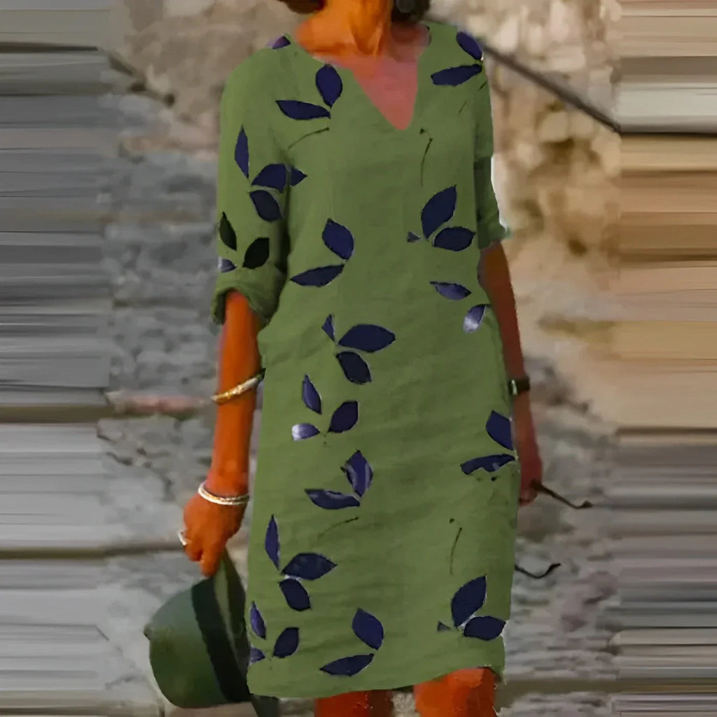 Sage Leaf Mini Dress