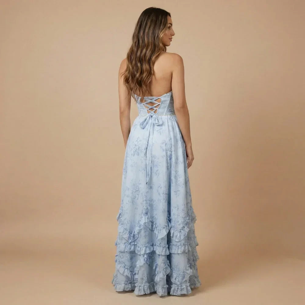 Celeste Ruffle Maxi Dress