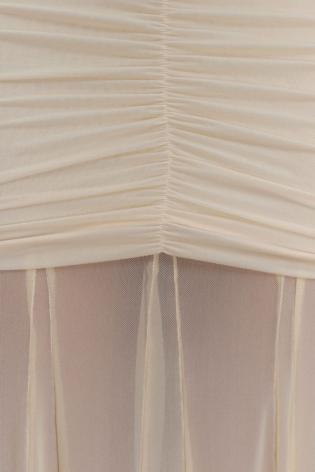 Caspian Off Shoulder Mesh Maxi Dress