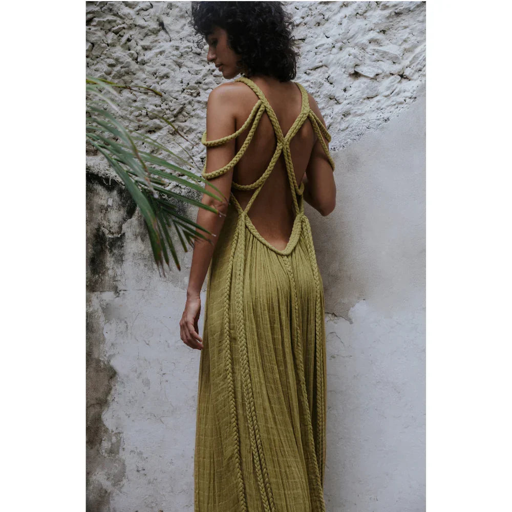 Artemis Braided Maxi Dress