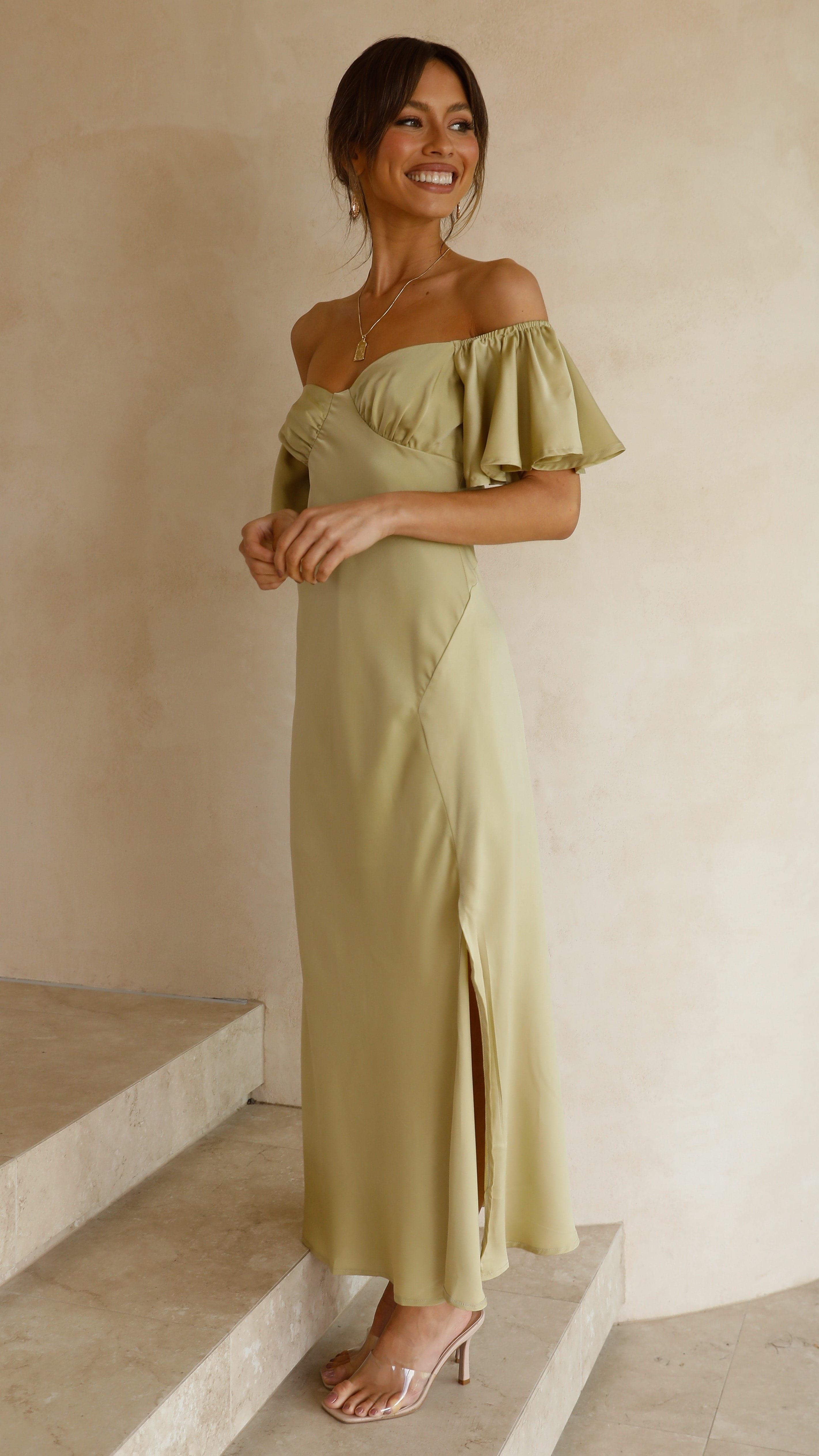 Emilia Ruffle Midi Dress