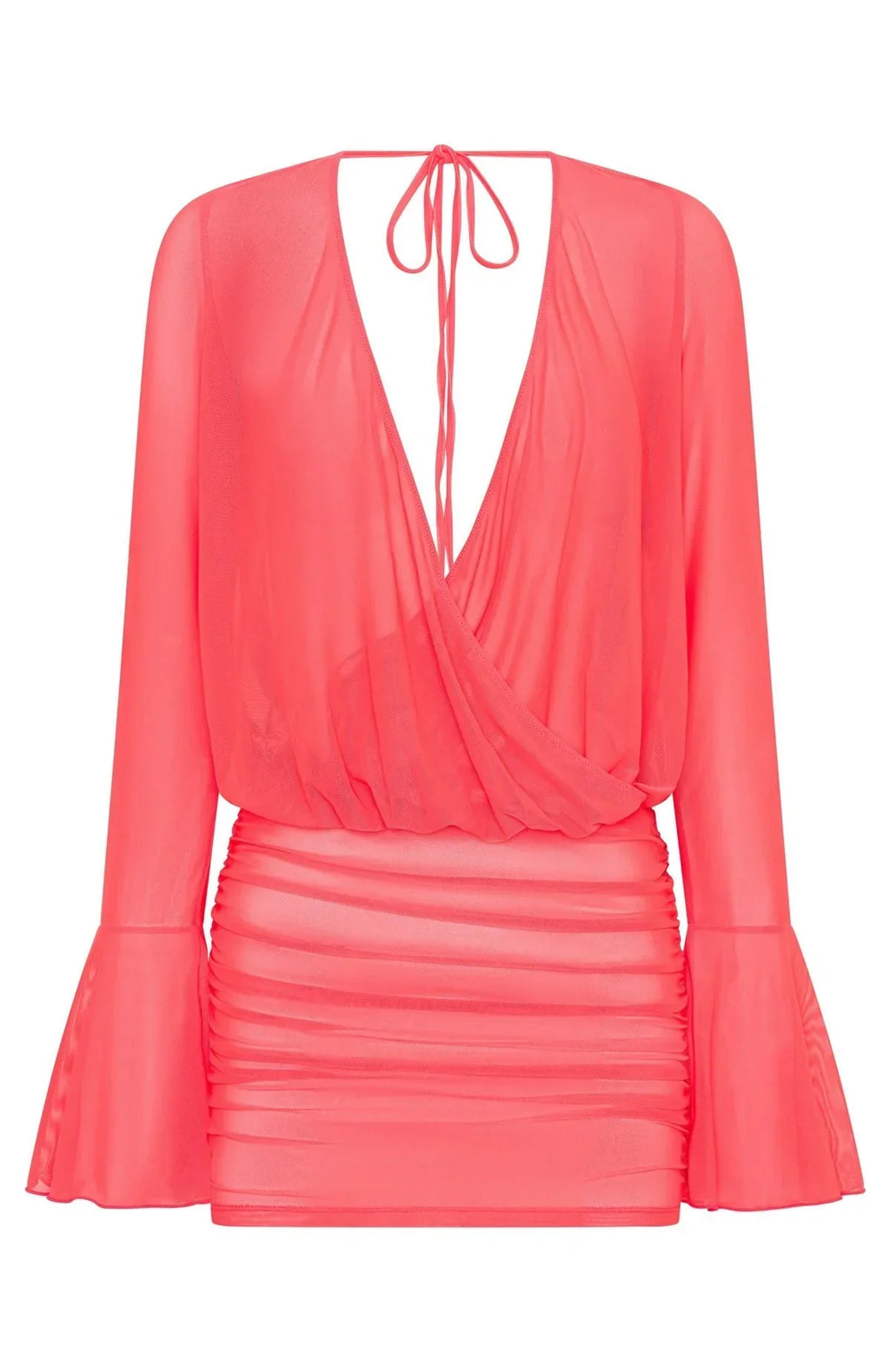 Coral Moon Mini Dress