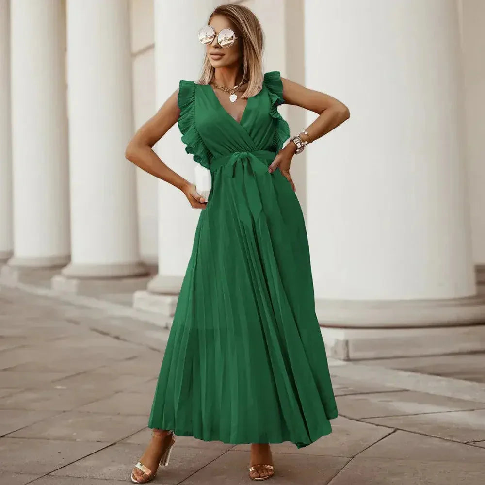 Olivia Ruffle Maxi Dress