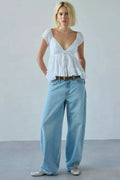 Celeste Lace V Neck Top