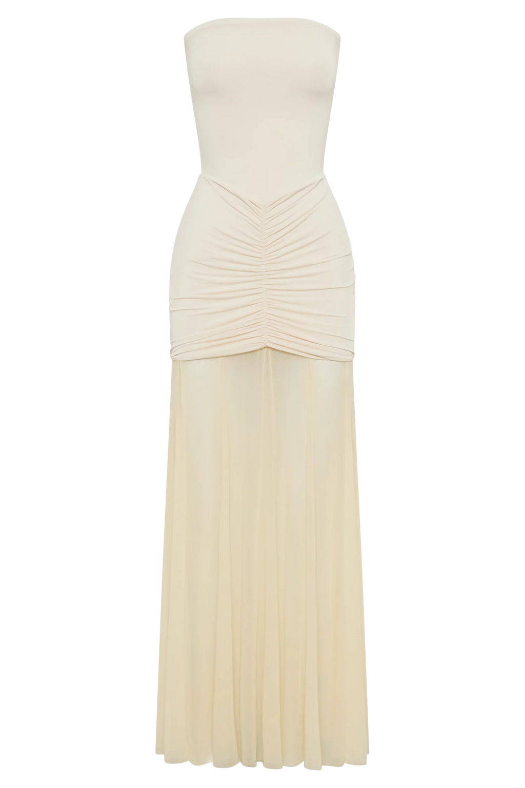 Caspian Off Shoulder Mesh Maxi Dress