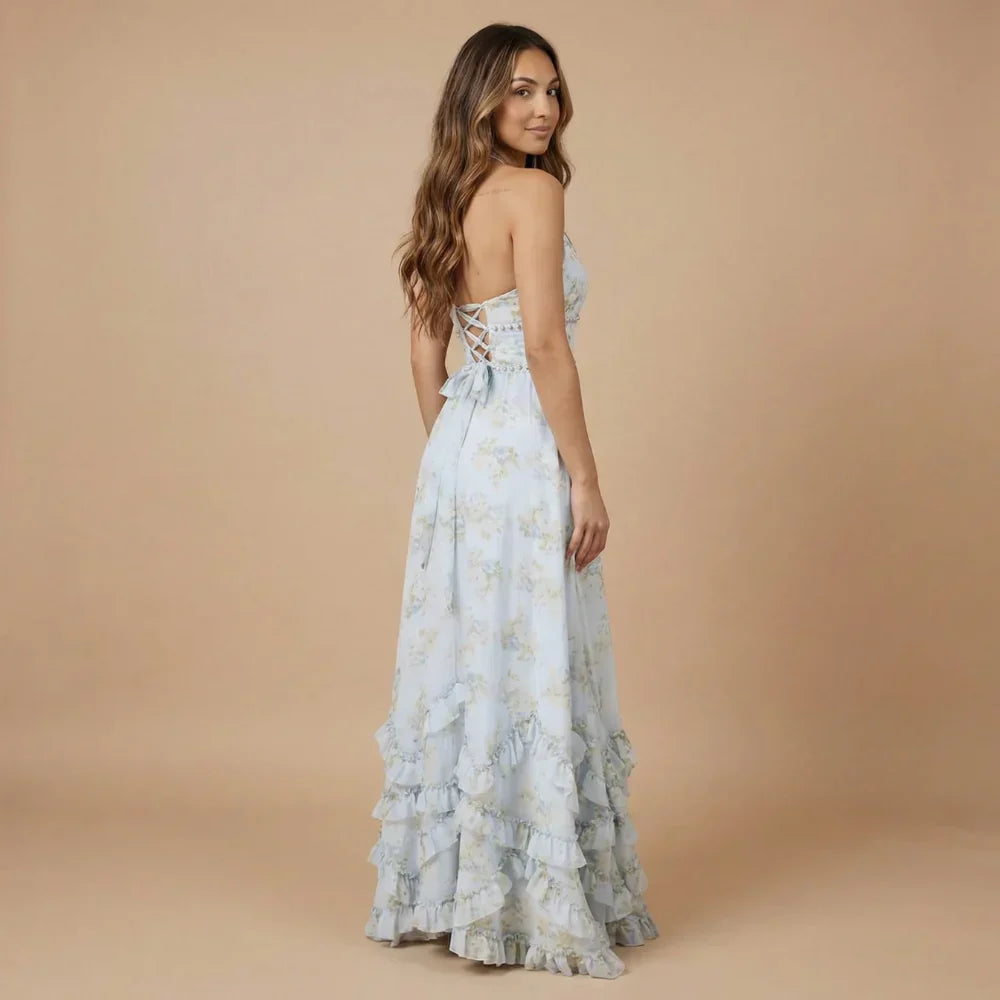 Celeste Ruffle Maxi Dress