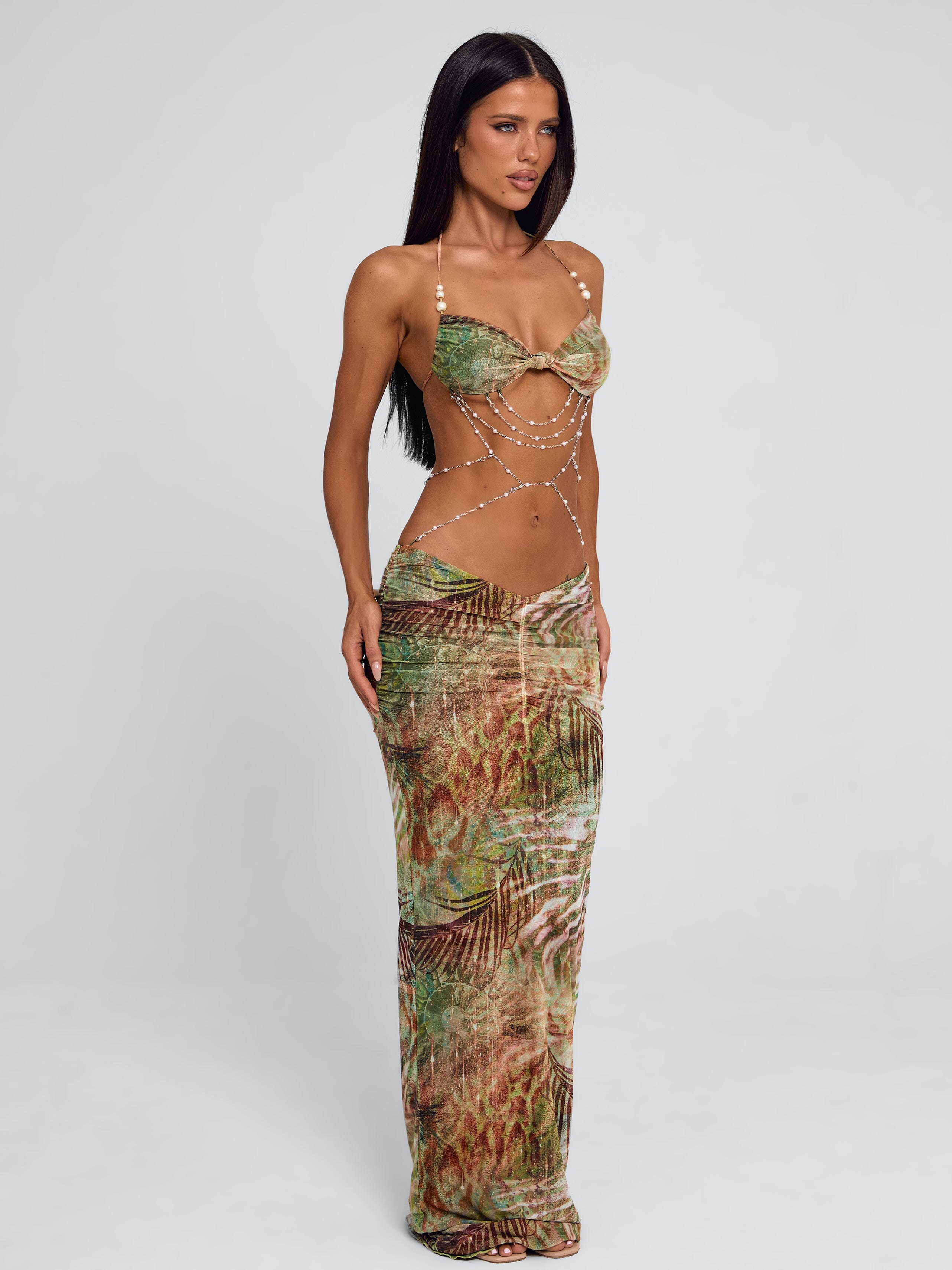 Caterina Sage Maxi Dress
