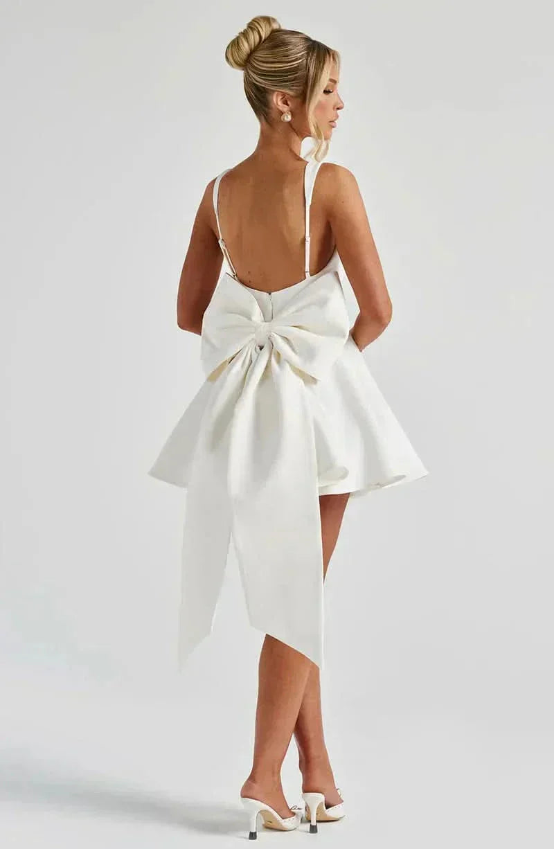 Artemis Bow Mini Dress