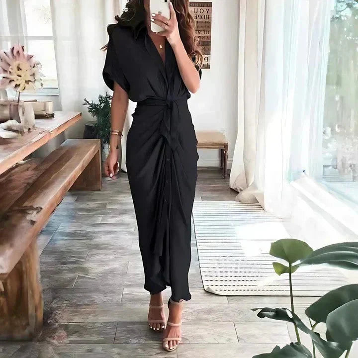 Audrey Wrap Midi Dress