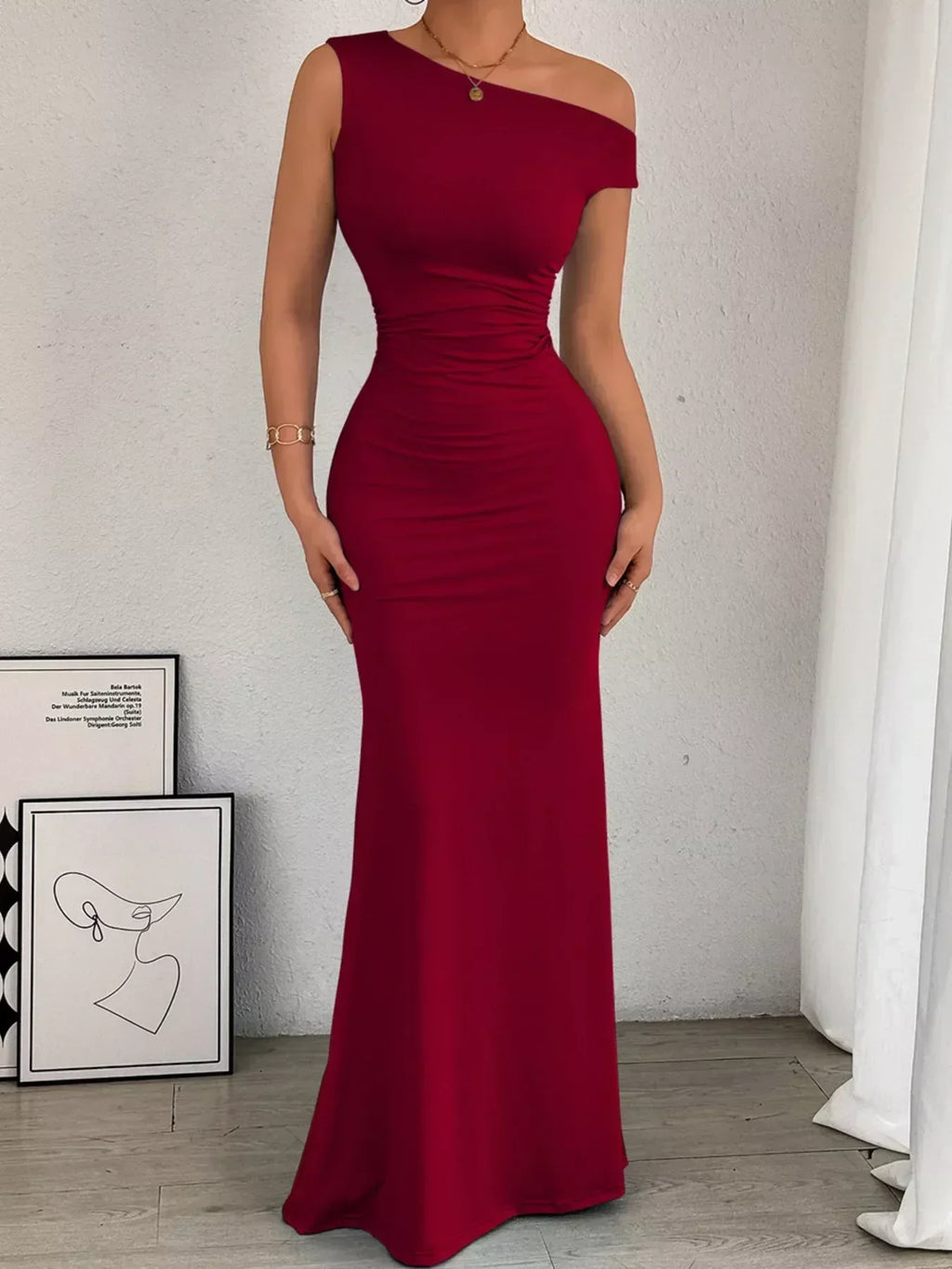 Sienna Ruched Maxi Dress