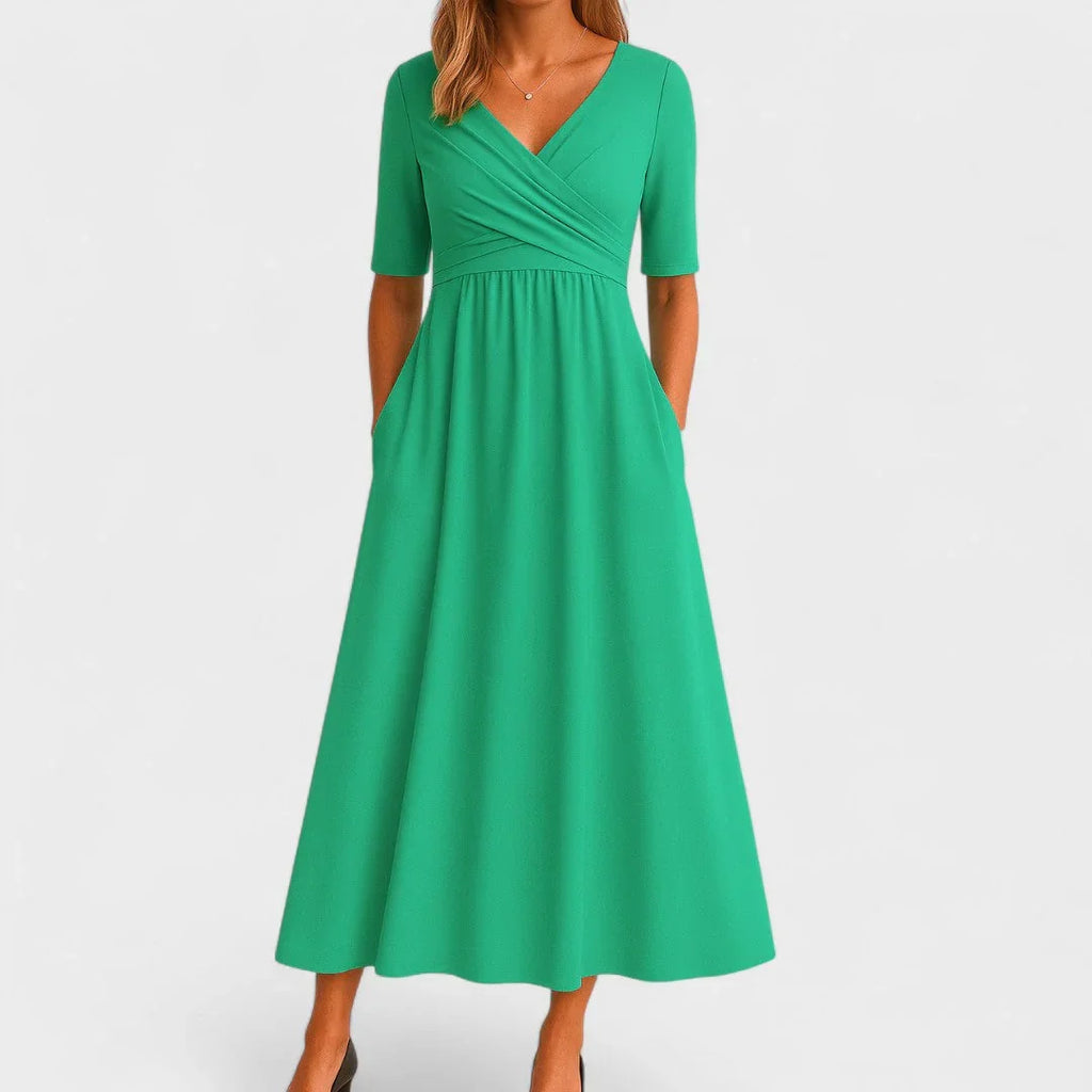 Isabella Wrap Midi Dress