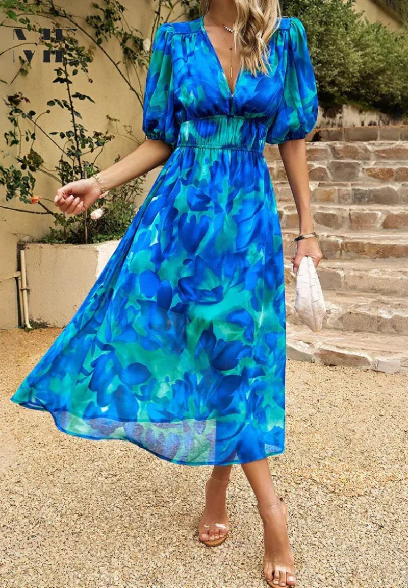 Amelia Floral Midi Dress