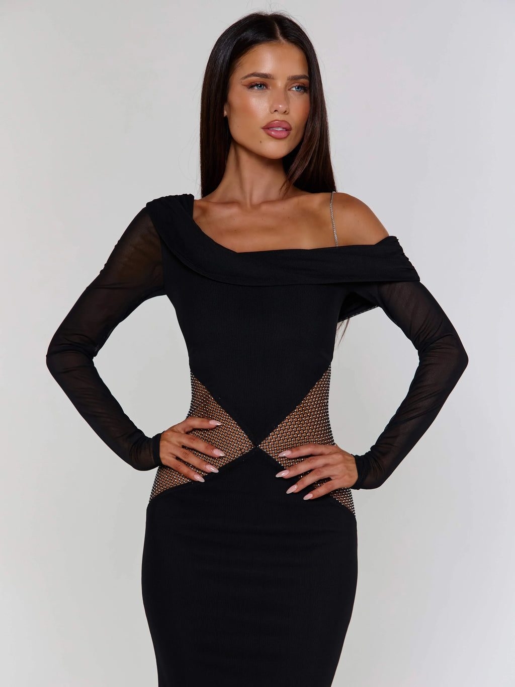 Lumina Black Maxi Dress