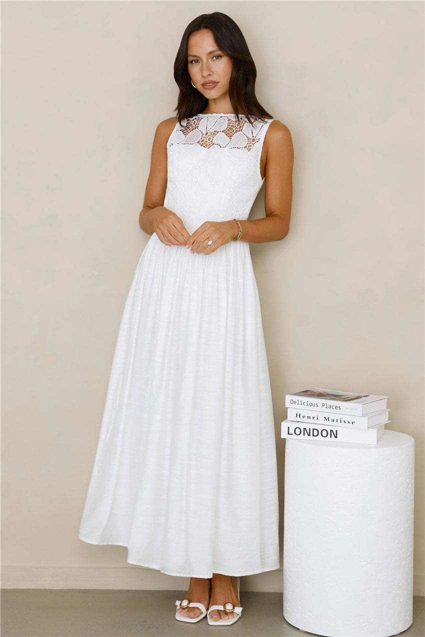 Wanderlight Maxi Dress White
