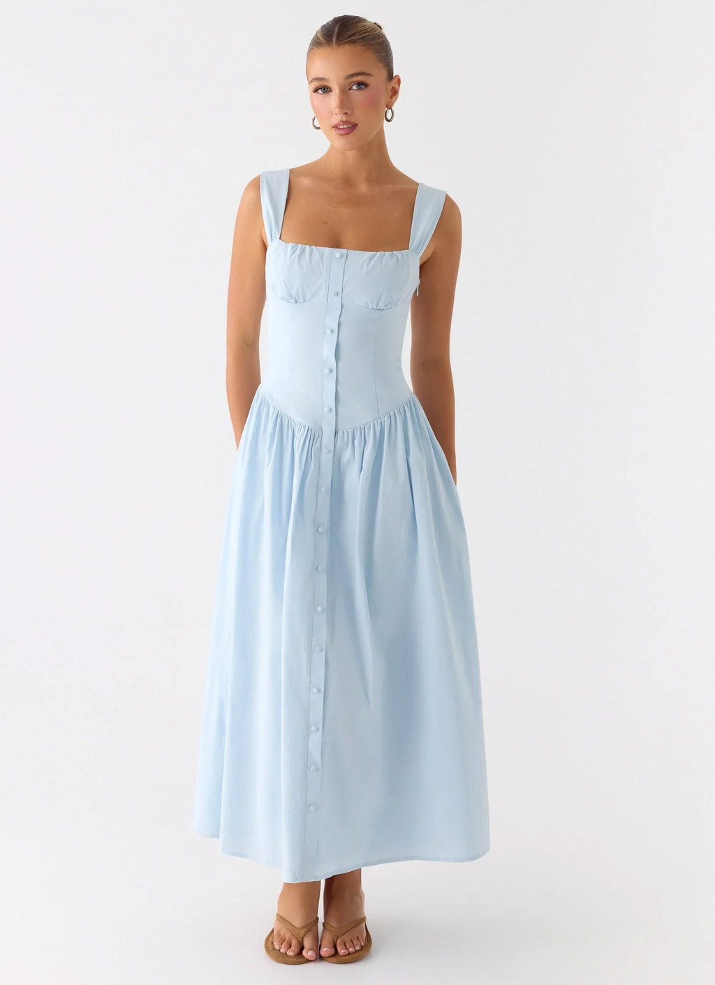 Emmalina Midi Dress Blue