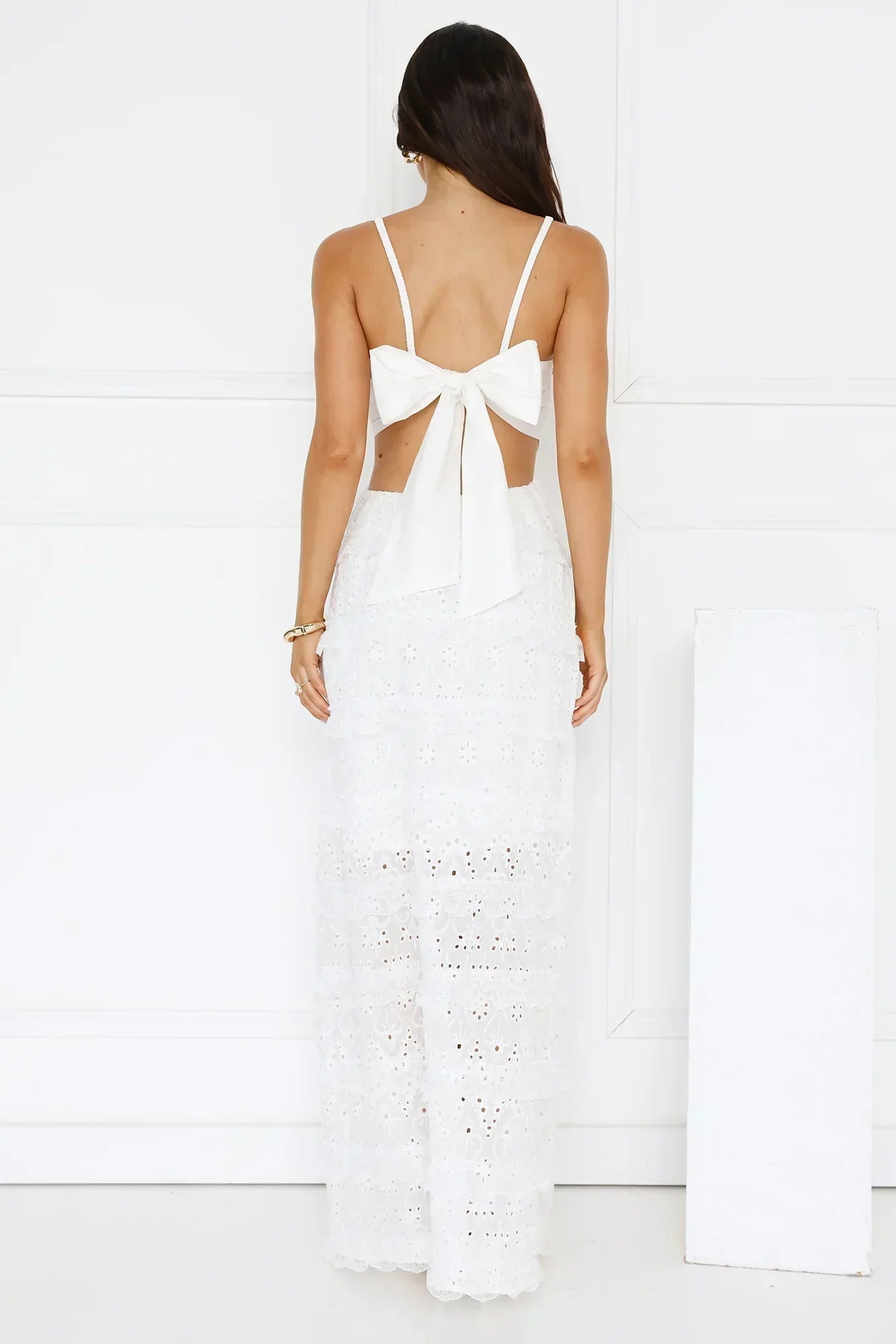 Chic Confidential Maxi Dress White
