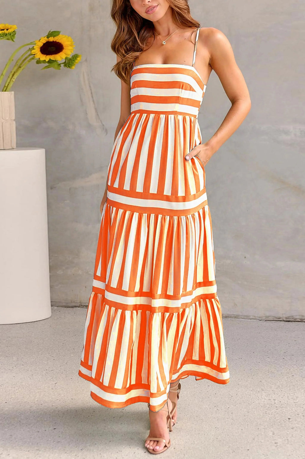 Paloma Striped Maxi Dress