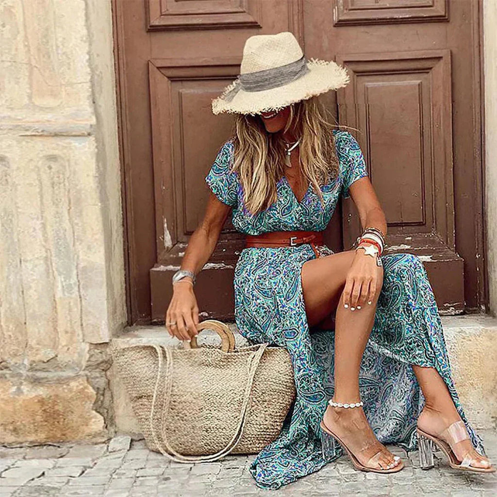 Rosalie Wrap Maxi Dress
