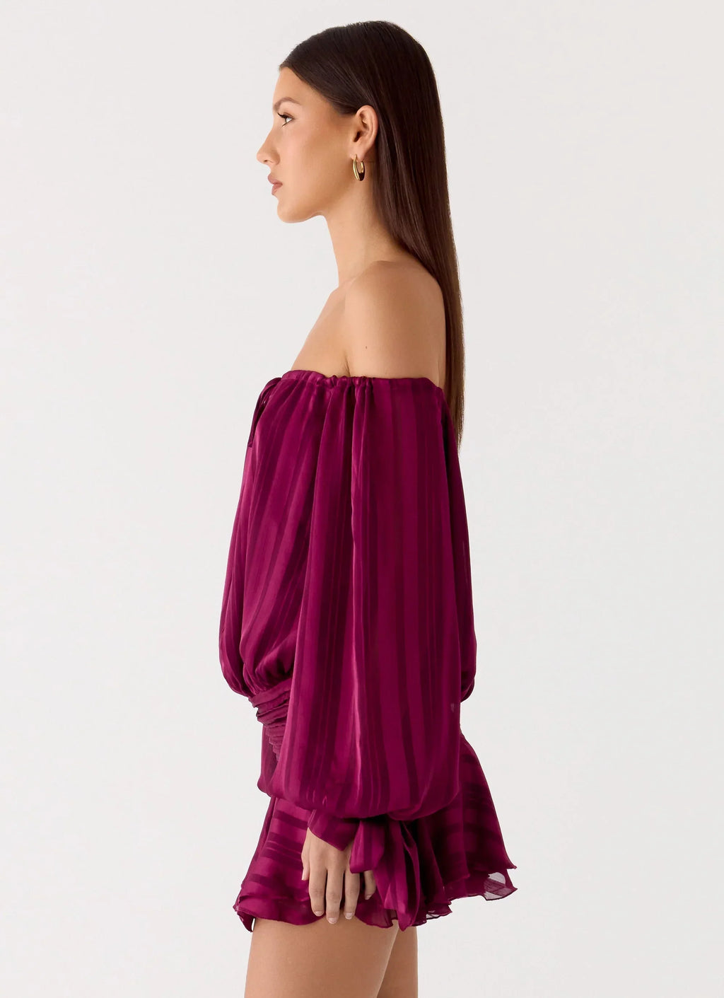 Eira Balloon Sleeve Mini Dress