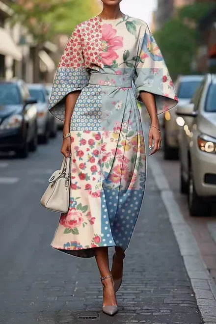 Sage Wrap Midi Dress
