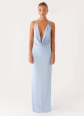 Game Player Maxi Dress - Blue