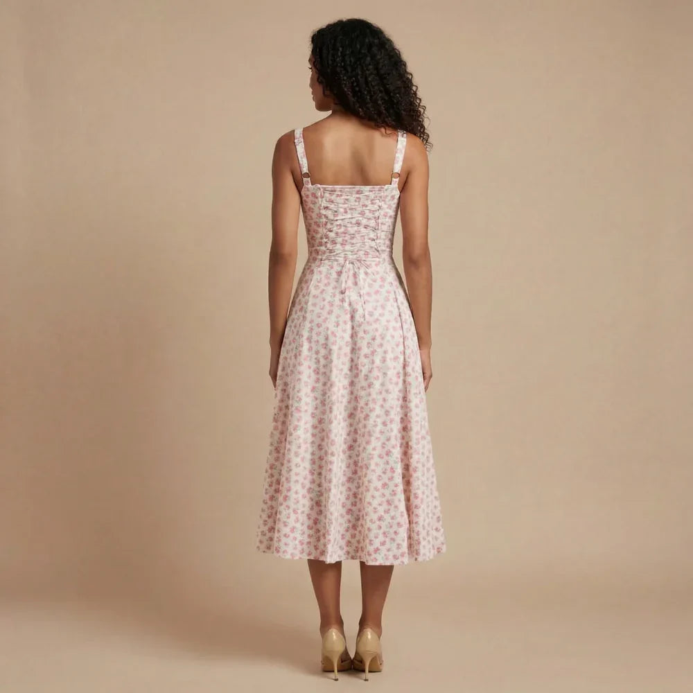 Eden Corset Midi Dress
