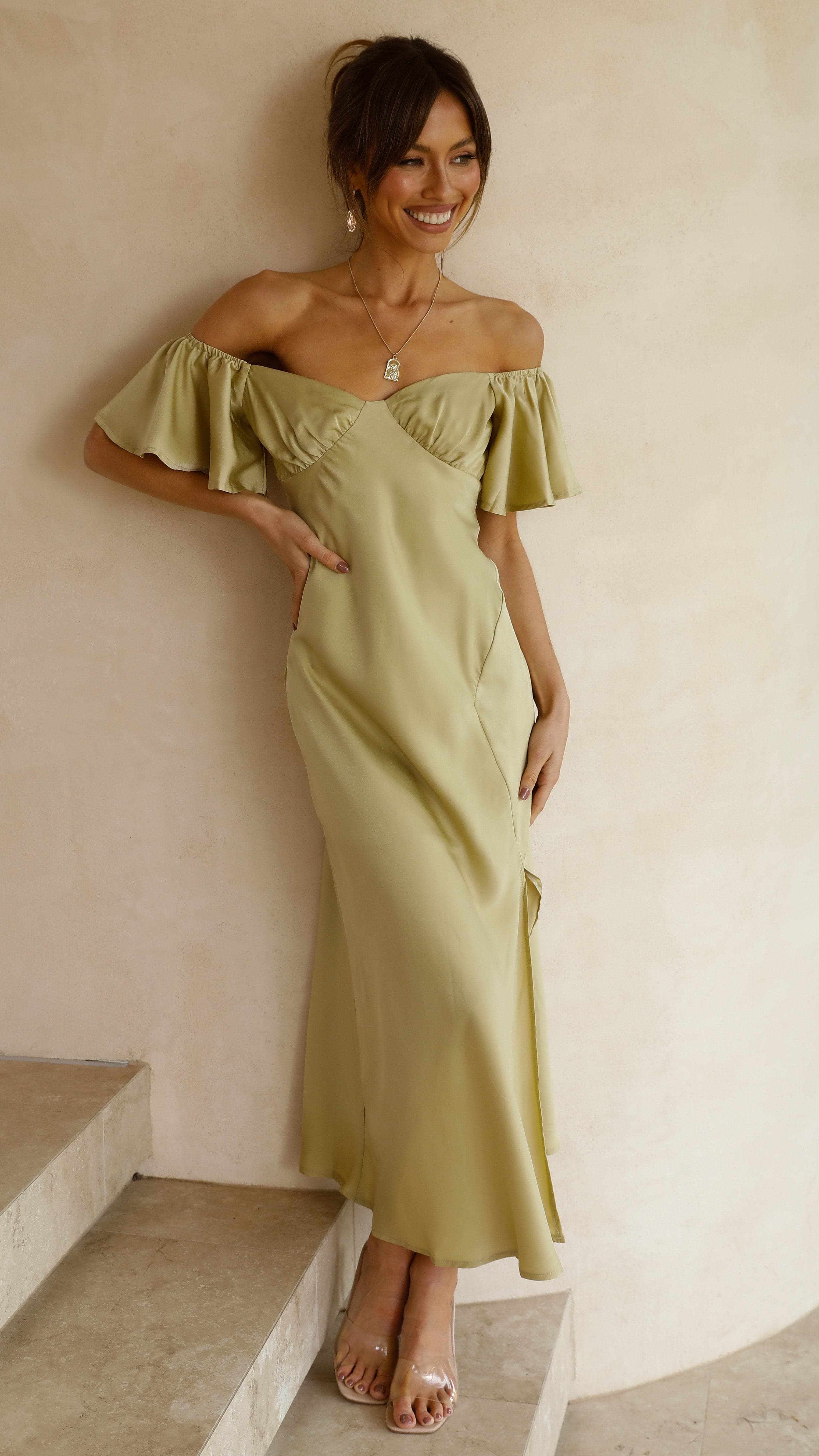 Emilia Ruffle Midi Dress
