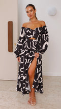 Valentina Abstract Maxi Dress