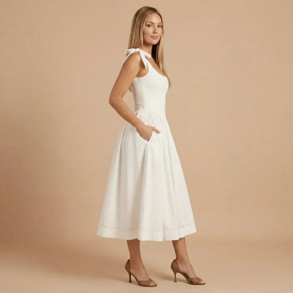 Emilia Bow Midi Dress