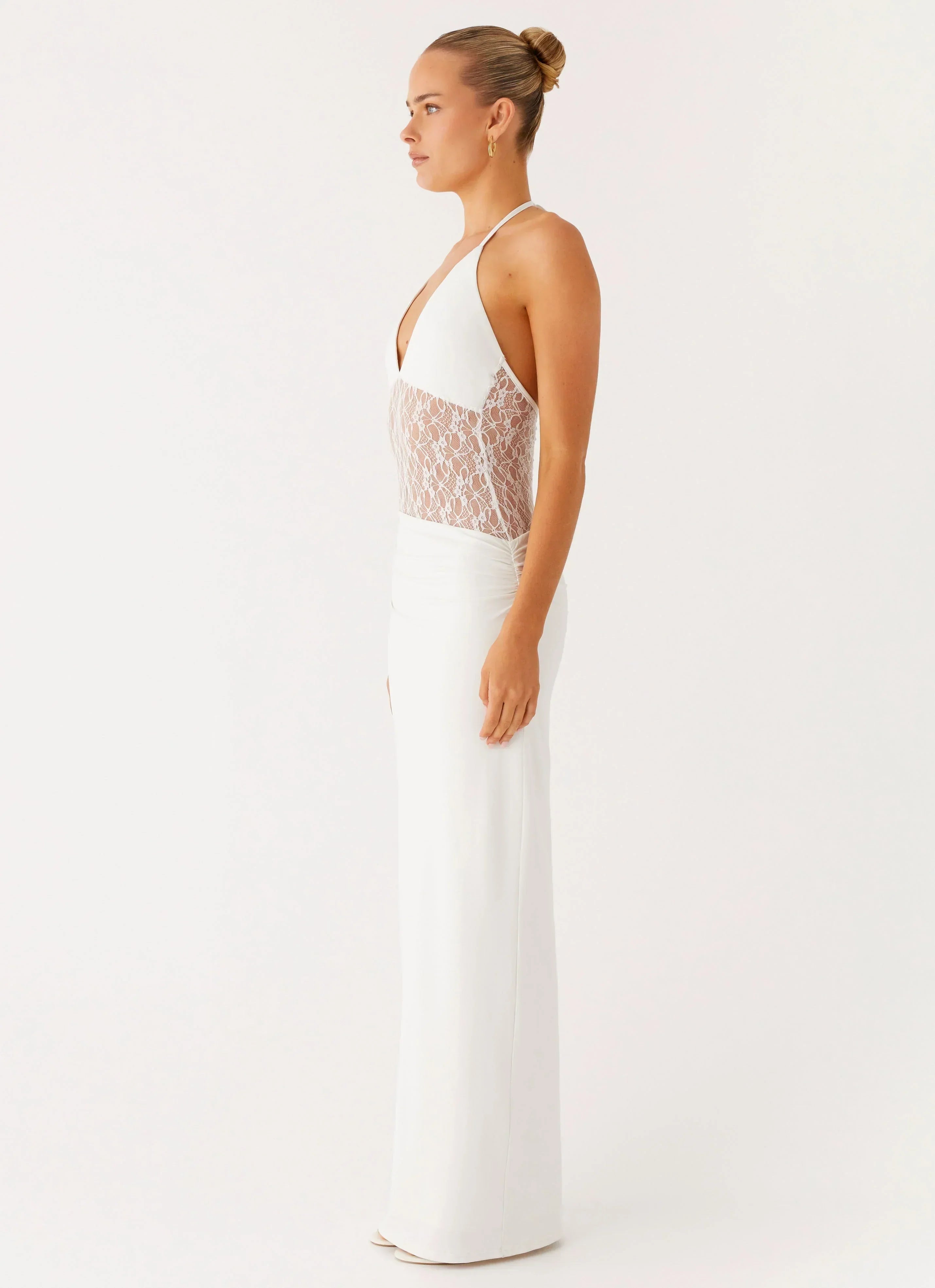 Enchant Lace Maxi Dress - Ivory