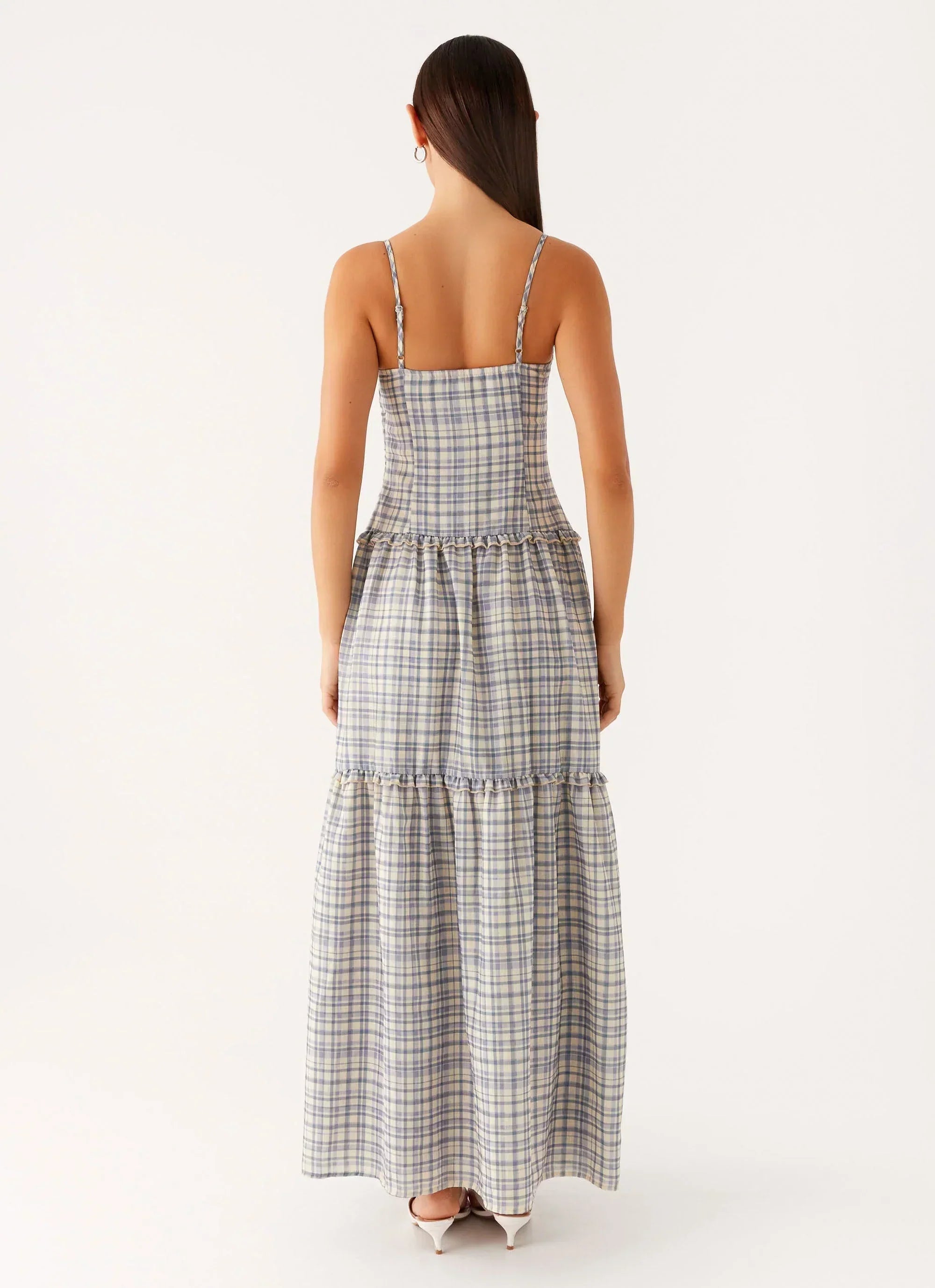 Hermie Midi Dress - Check
